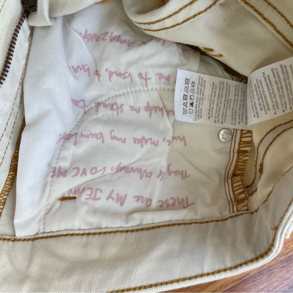 Boden Women’s High Waist Smart Flare Jeans in Ecru US Size 4 R - Picture 6 of 16